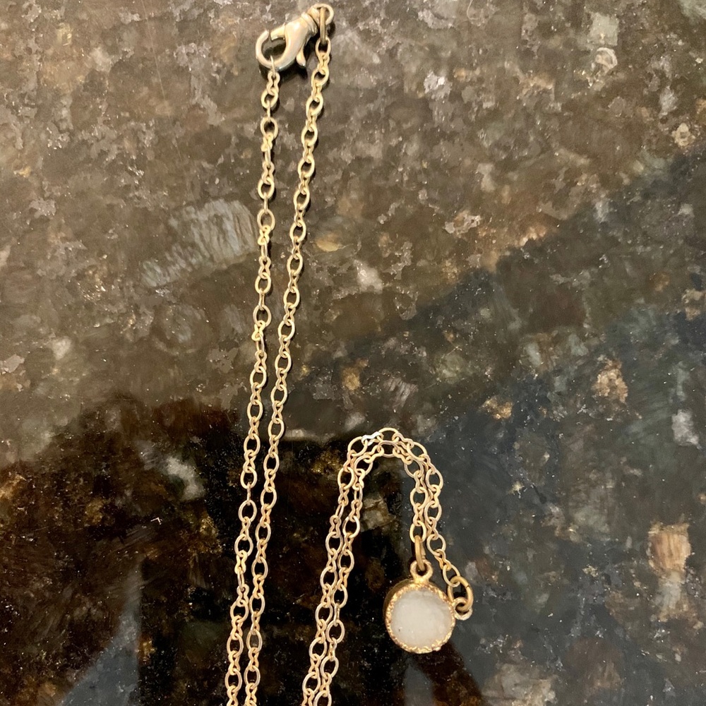 Geo Stone Pendant Necklace